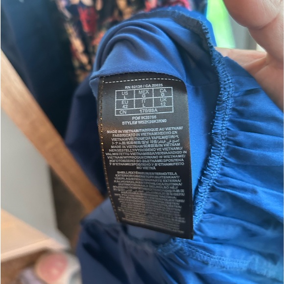 Guess Los Angeles Sleeveless Aline Halter Floral Print Dress Large W/ Collar - Picture 4 of 6